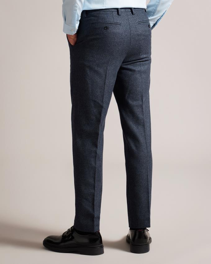 Pantalon Ted Baker Slim Wool Blend Bleu Marine Homme | VJZ-83053235